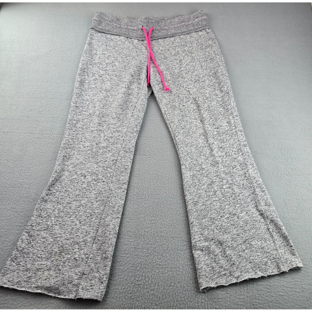 Derek Heart Lounge Pants Womens Medium Heather Gray Pajama Sleepwear Flared Leg